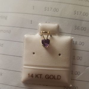 Amethyst 14kt gold Pendant